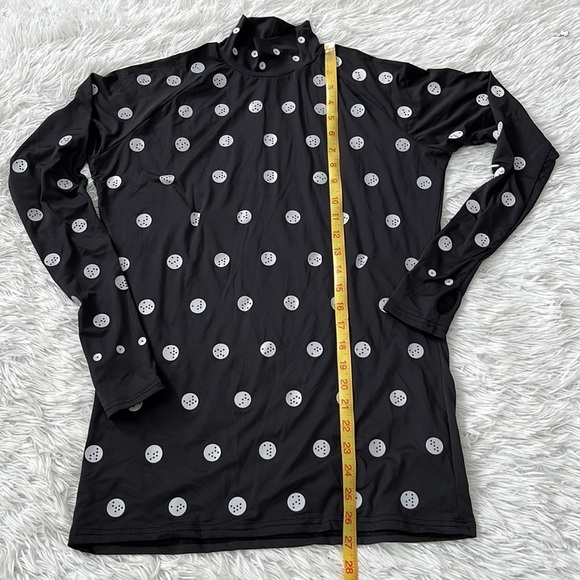 Zozosuit Unisex button print top & pants set in black size 7 NWOT - Picture 5 of 12